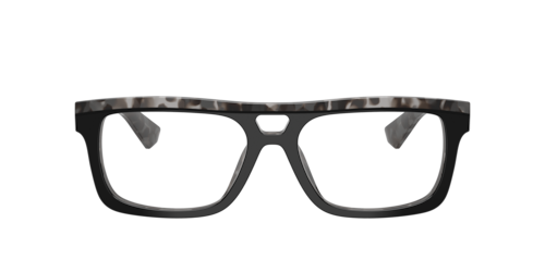 Dolce&Gabbana - DG3431, Herren, Black On Grey Havana/Top Brown/Pearl Gold & Brown, Größe: Durchschnittlich