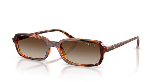 VO5666S Dunkelhavana KunststoffSunglass Frames von B24, Dreiviertelansicht