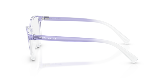 AX3053 Shiny Lilac Gradient Crystal KunststofEyeglass Frames van B24, Zijaanzicht