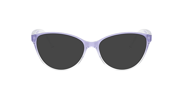 AX3053 Shiny Lilac Gradient Crystal KunststofEyeglass Frames van B24, met getinte lenzen