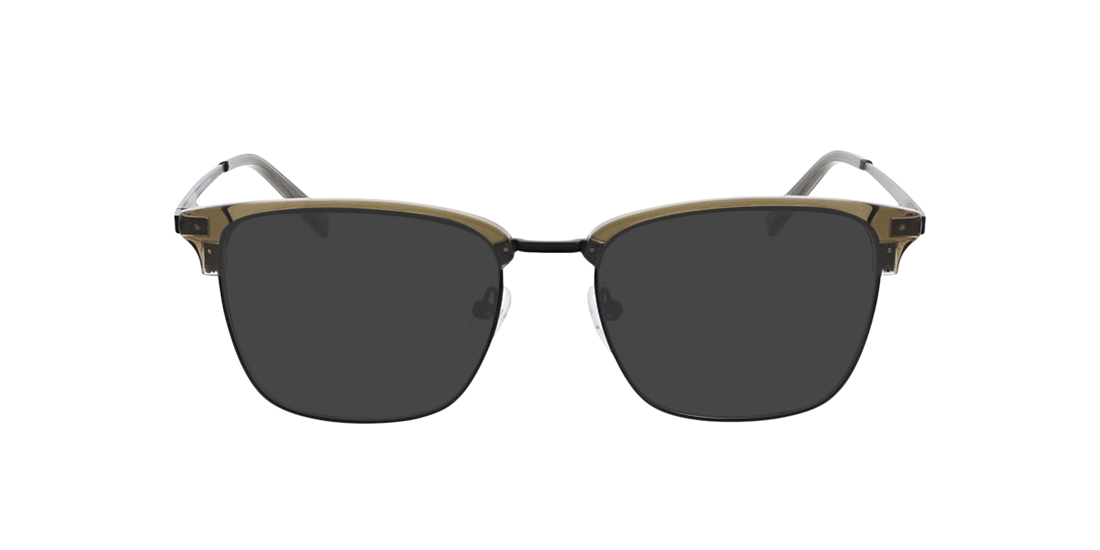 Tupelo Kristal groen  &  matzwart MetaalEyeglass Frames van B24, met getinte lenzen