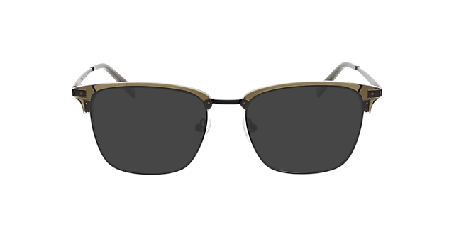 Tupelo Kristal groen & matzwart MetaalEyeglass Frames van B24, met getinte lenzen