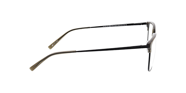 Tupelo Kristal groen & matzwart MetaalEyeglass Frames van B24, Zijaanzicht