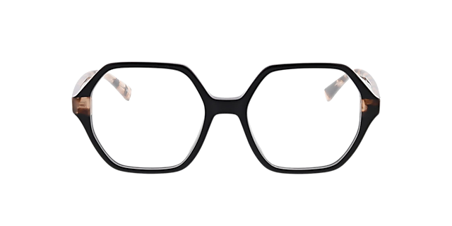 Molly Black  &  Pink Havana AcetatEyeglass Frames von B24, Vorderansicht