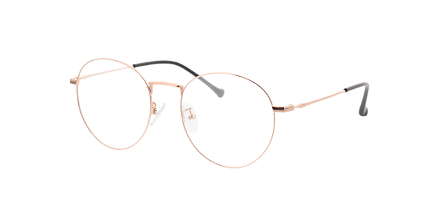 Eden Roségoud MetaalEyeglass Frames van B24, Hoekweergave