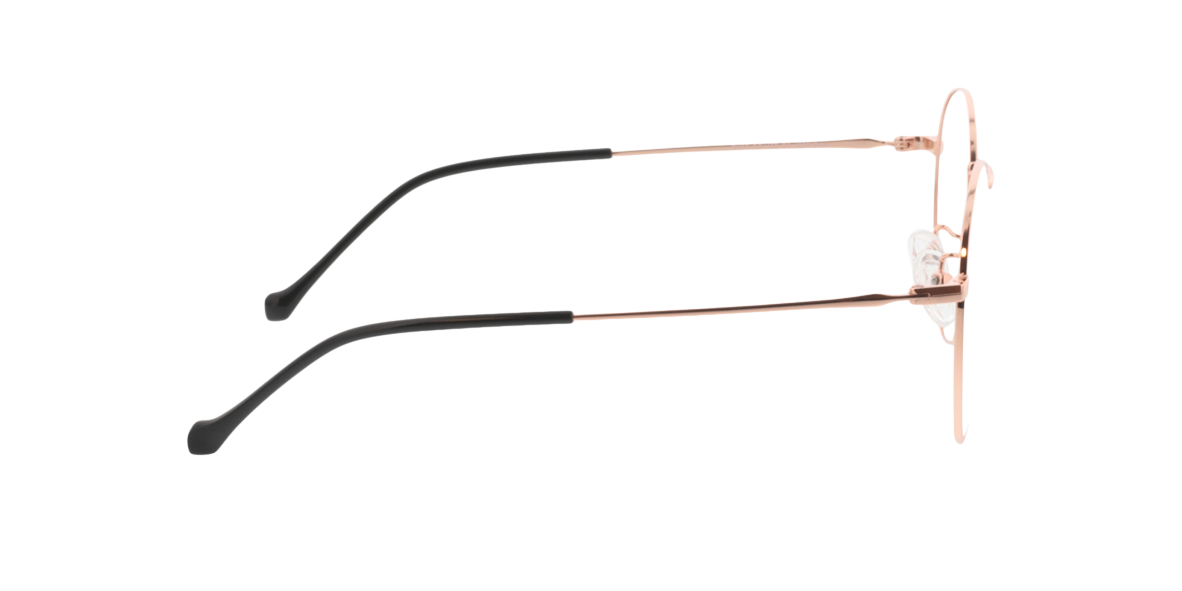 Eden Roségold MetallEyeglass Frames von B24, Seitenansicht