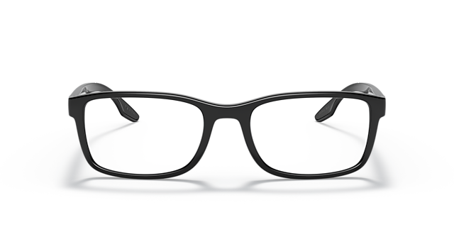 PS 09OV Zwart KunststofEyeglass Frames van B24, Vooraanzicht