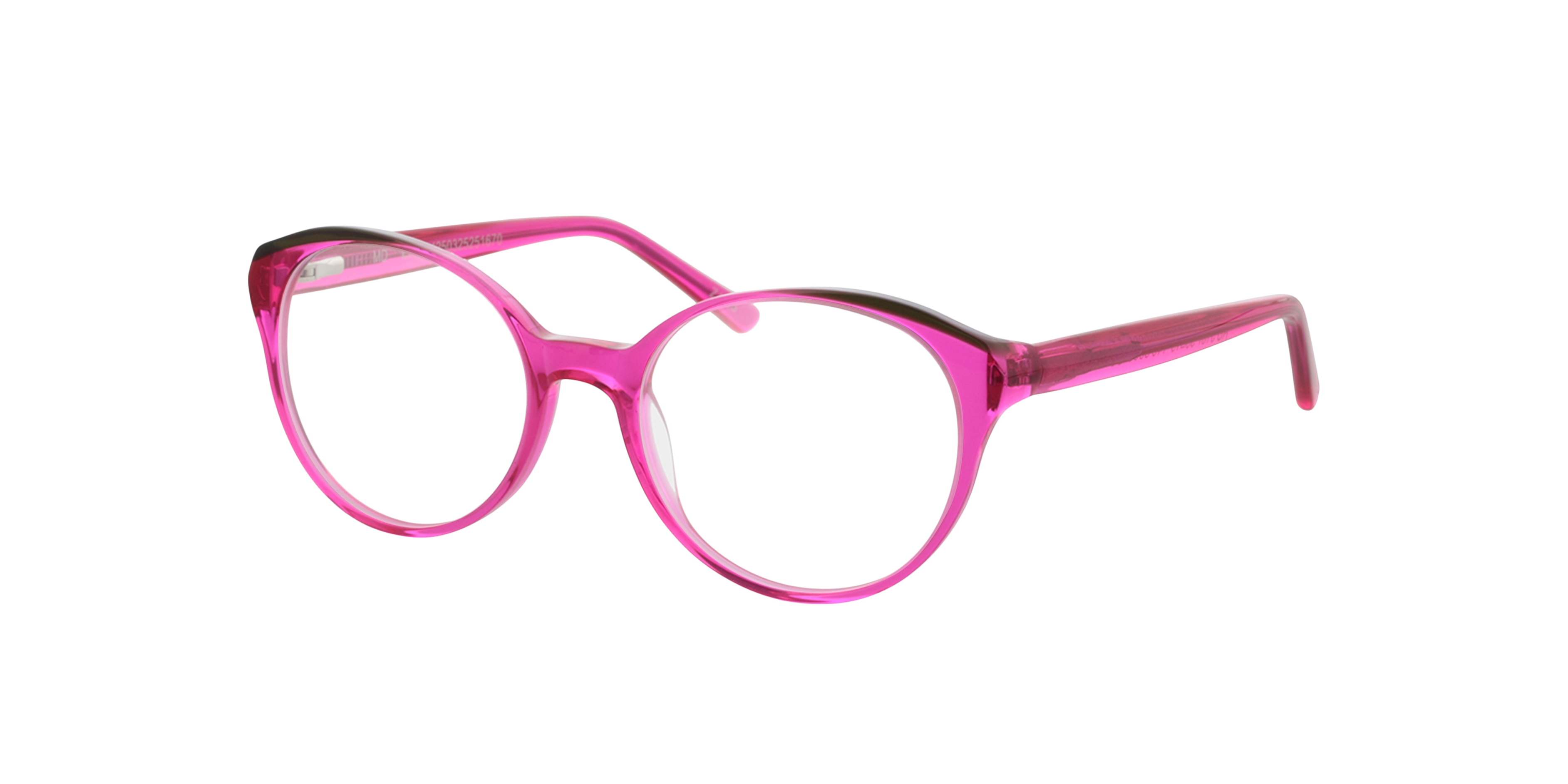 Erica Kristal roze  &  kristal kaki AcetaatEyeglass Frames van B24, Hoekweergave