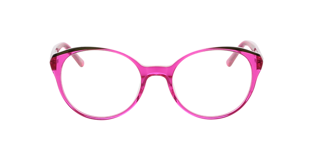 Erica Kristal roze  &  kristal kaki AcetaatEyeglass Frames van B24, Vooraanzicht