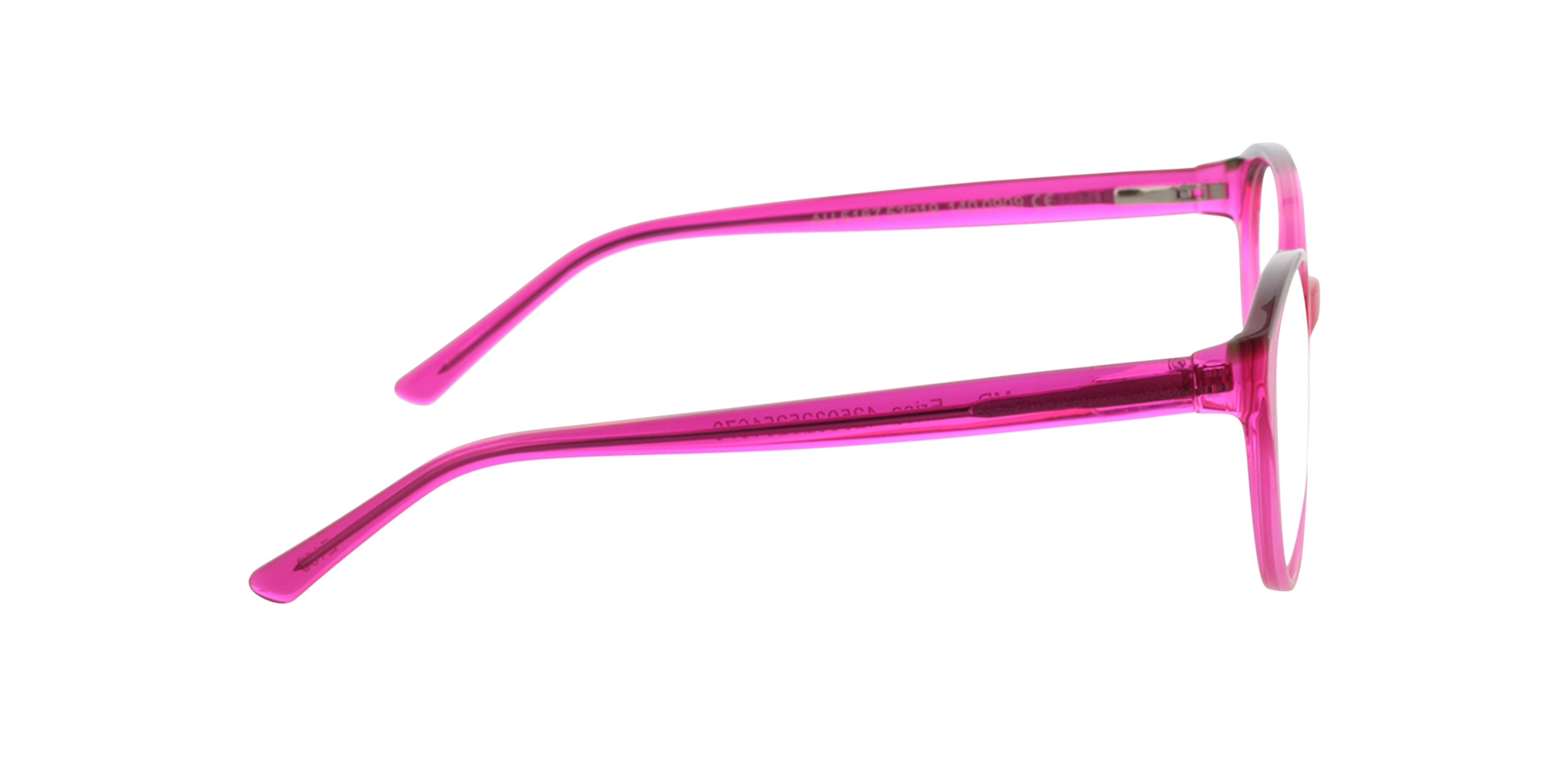 Erica Kristal roze  &  kristal kaki AcetaatEyeglass Frames van B24, Zijaanzicht