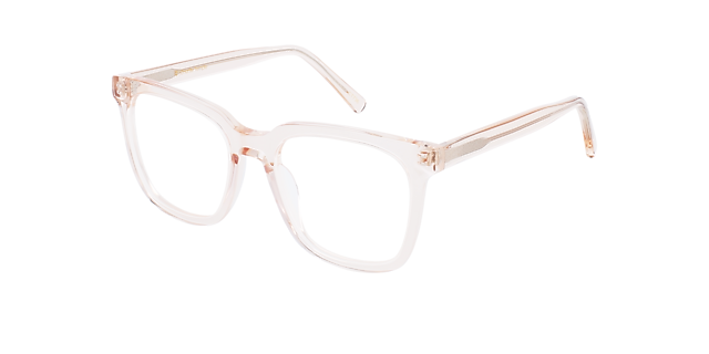 Stella Crystal Peach AcetatEyeglass Frames von B24, Dreiviertelansicht
