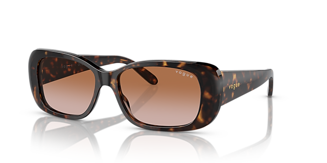 VO2606S Donker Havana AcetaatSunglass Frames van B24, Hoekweergave