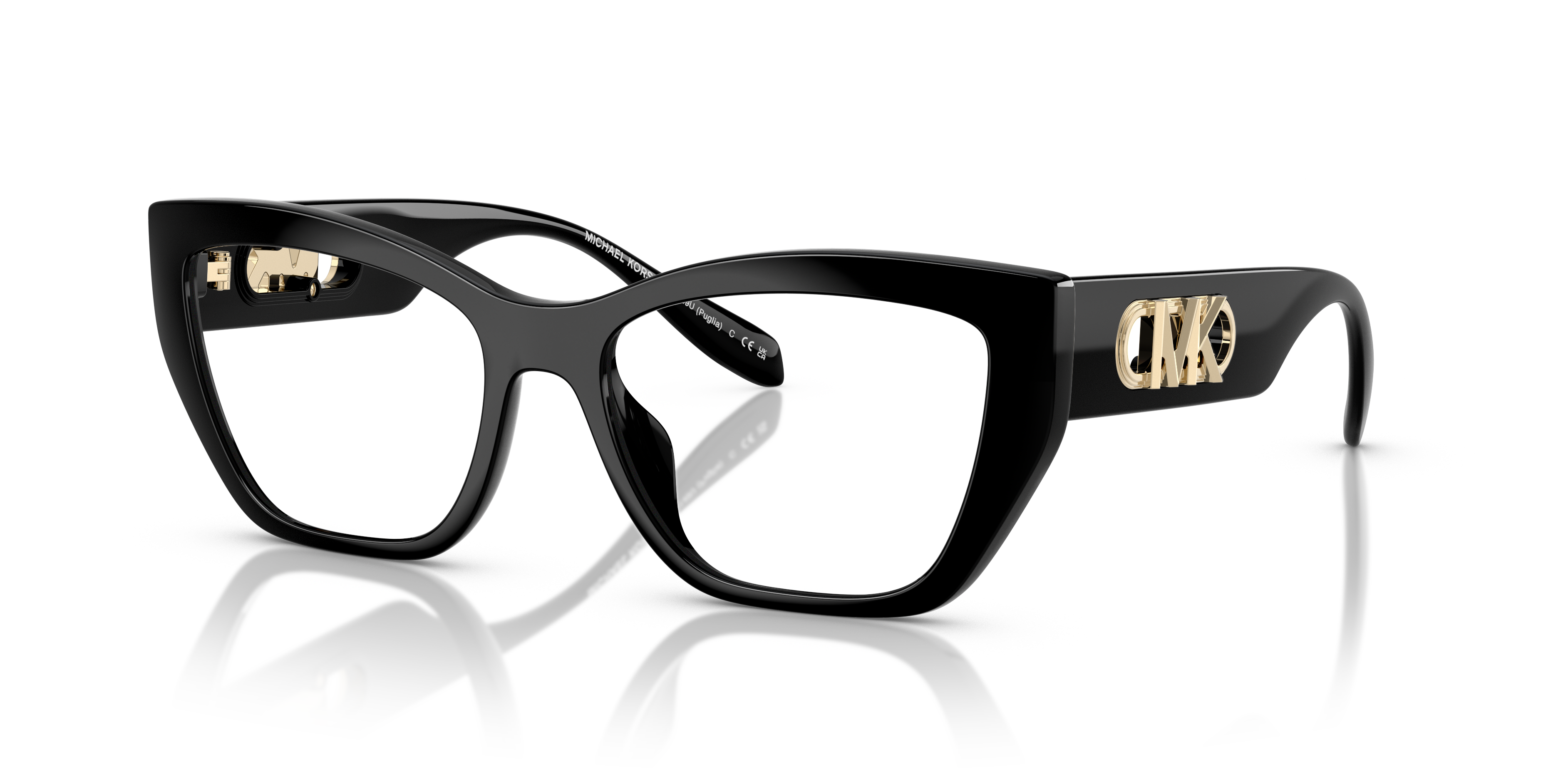 MK4149U Schwarz KunststoffEyeglass Frames von B24, Dreiviertelansicht