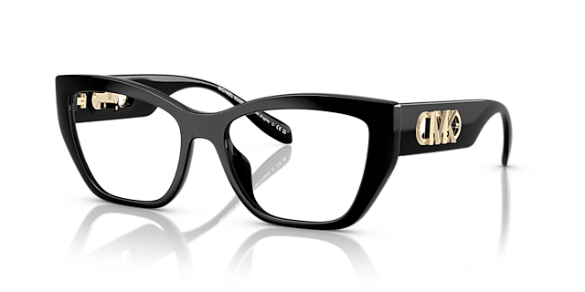 MK4149U Schwarz KunststoffEyeglass Frames von B24, Dreiviertelansicht