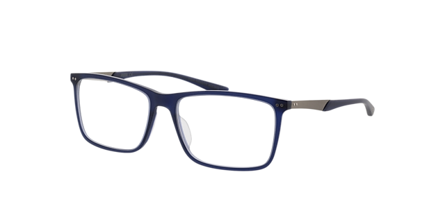 PU0096O Blau AcetatEyeglass Frames von B24, Dreiviertelansicht