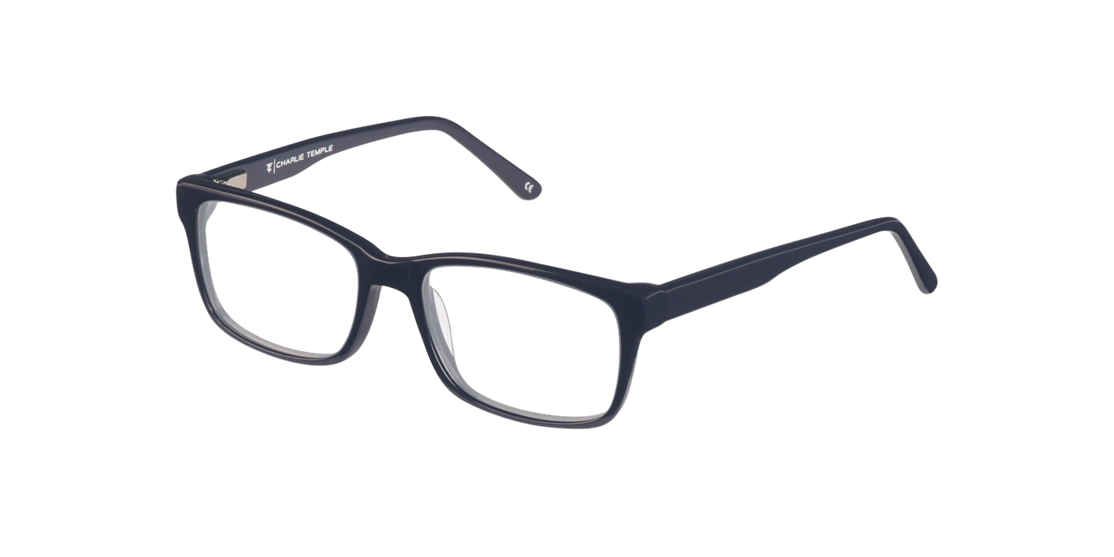 Gillian Navy Blue AcetaatEyeglass Frames van B24, Hoekweergave