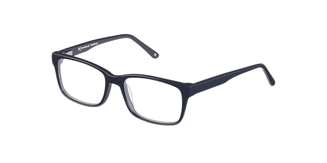 Gillian Navy Blue AcetatEyeglass Frames von B24, Dreiviertelansicht