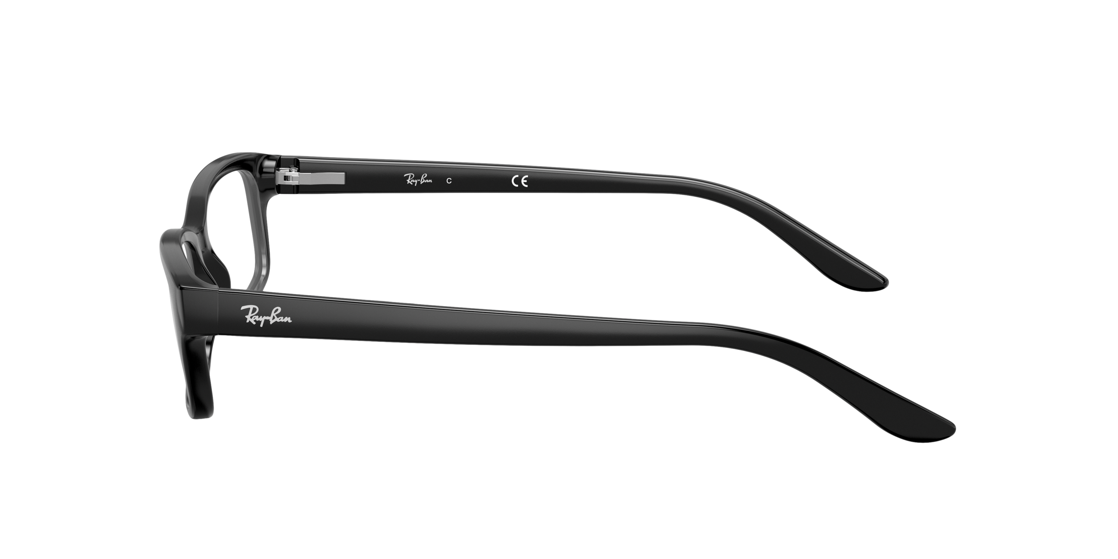 RB5187 Zwart AcetaatEyeglass Frames van B24, Zijaanzicht