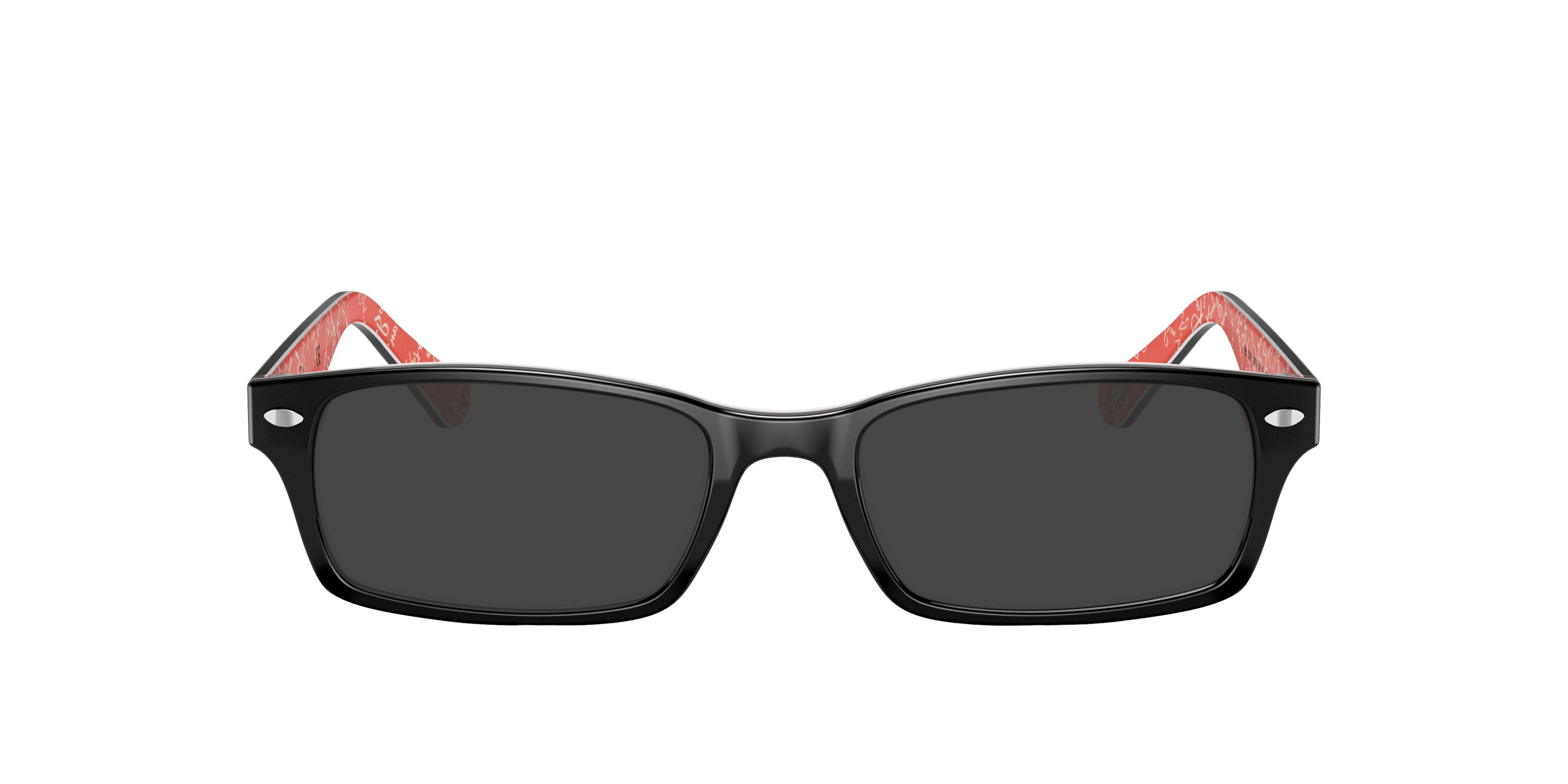 RB5206 Zwart op rood AcetaatEyeglass Frames van B24, met getinte lenzen