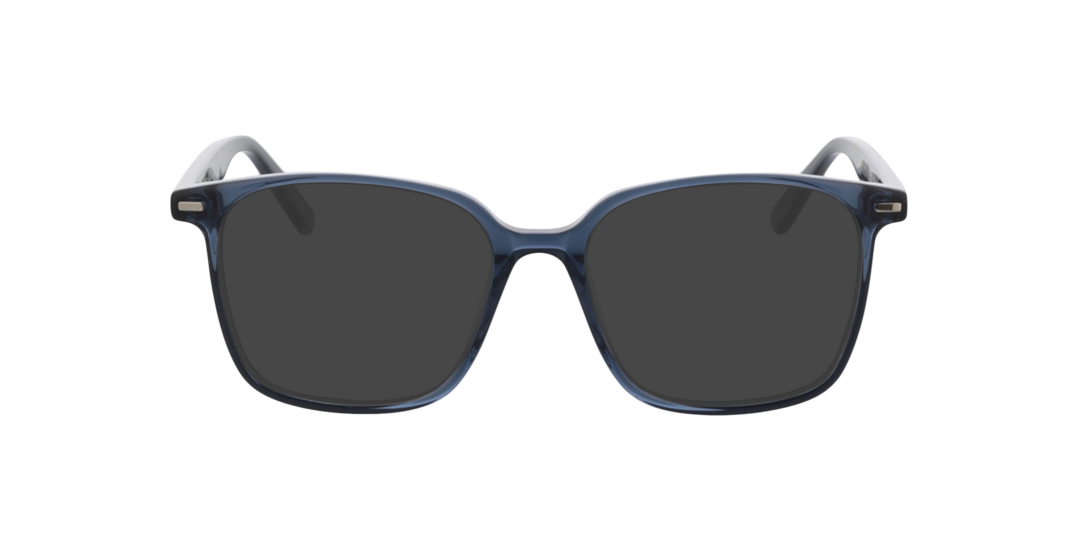 Taylor Kristal blauw grijs  &  zilver AcetaatEyeglass Frames van B24, met getinte lenzen