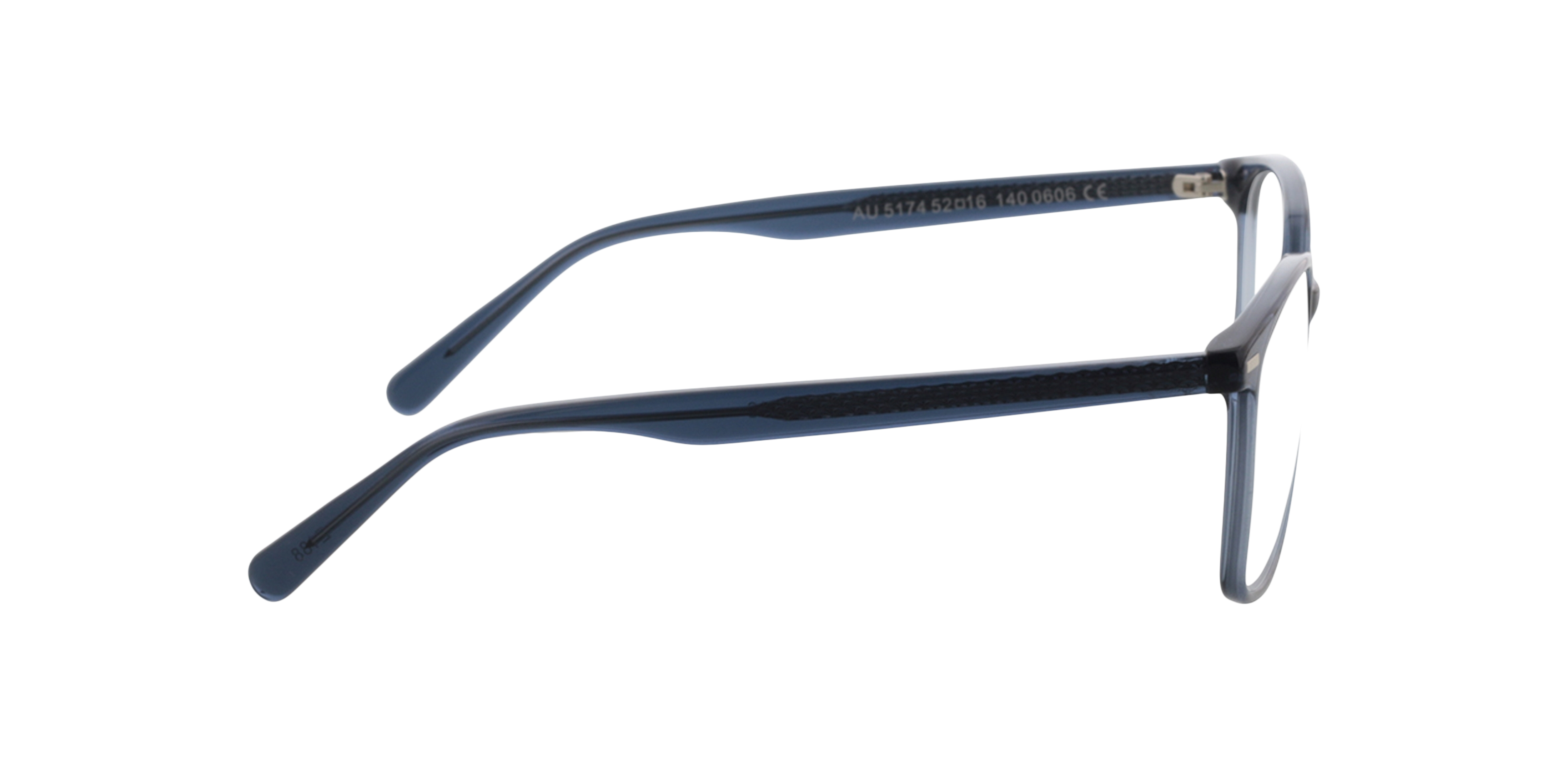 Taylor Kristal blauw grijs  &  zilver AcetaatEyeglass Frames van B24, Zijaanzicht