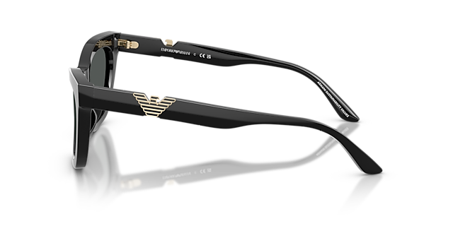 EA4259U Glanzend zwart AcetaatSunglass Frames van B24, Zijaanzicht