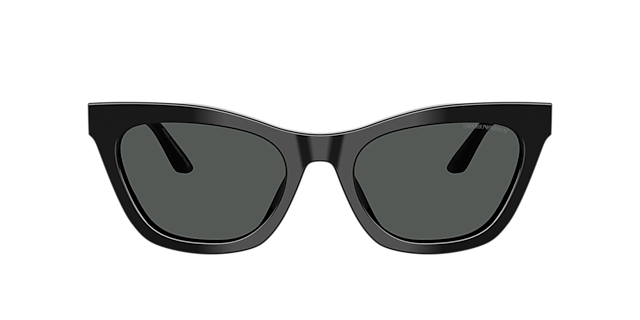 EA4259U Glanzend zwart AcetaatSunglass Frames van B24, met getinte lenzen