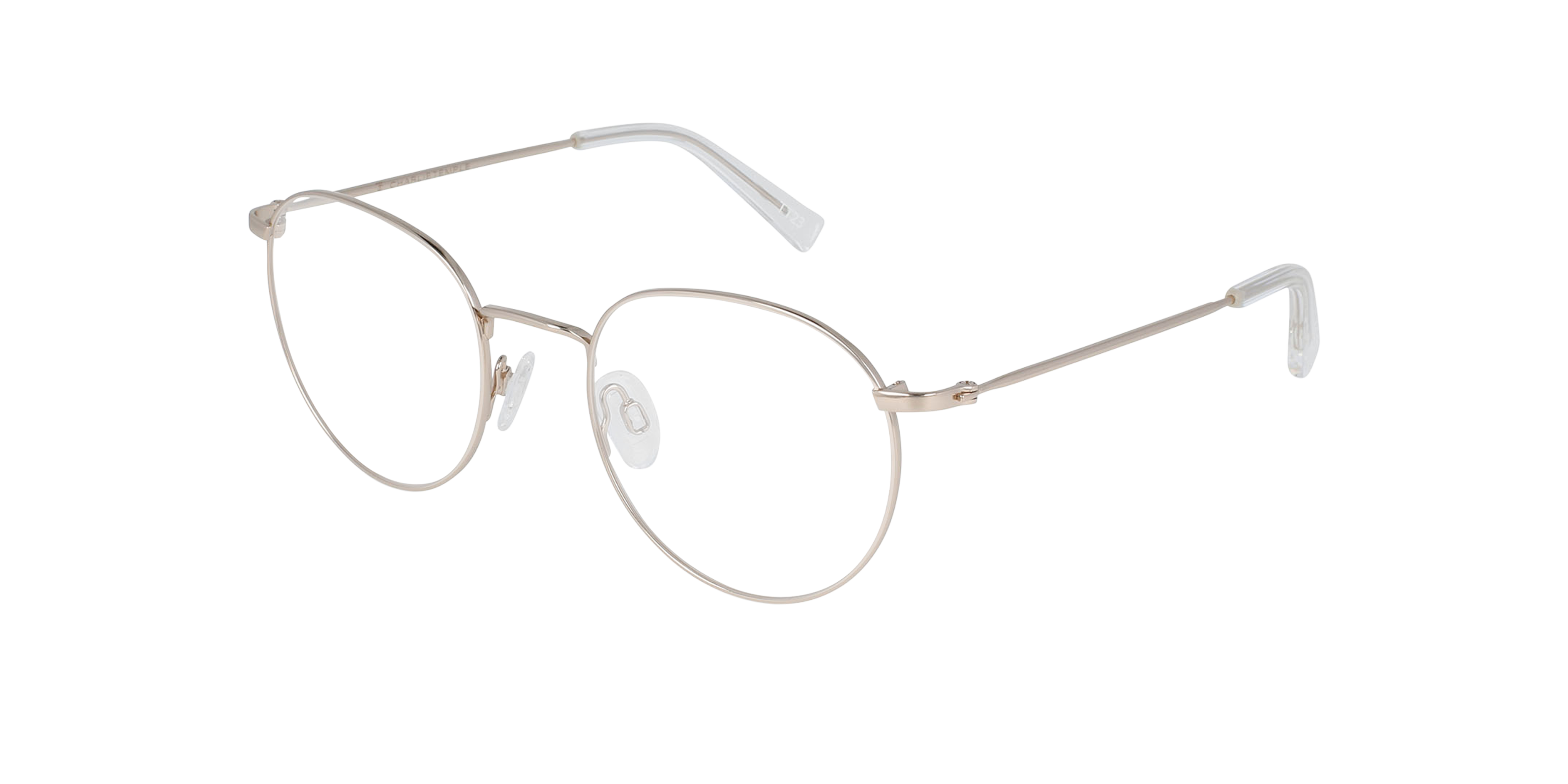 Ceo Large Platinum Silver Titanium TitanEyeglass Frames von B24, Dreiviertelansicht