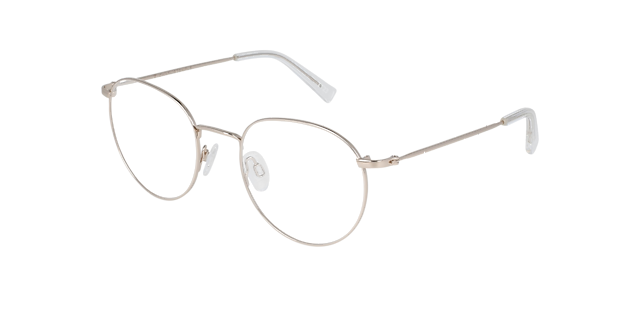 Ceo Large Platinum Silver Titanium TitaanEyeglass Frames van B24, Hoekweergave