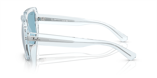 RB4408 Hellblau transparent KunststoffSunglass Frames von B24, Seitenansicht