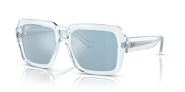 RB4408 Hellblau transparent KunststoffSunglass Frames von B24, Dreiviertelansicht