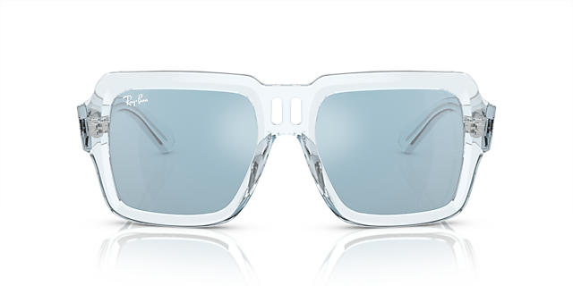 RB4408 Hellblau transparent KunststoffSunglass Frames von B24, Vorderansicht