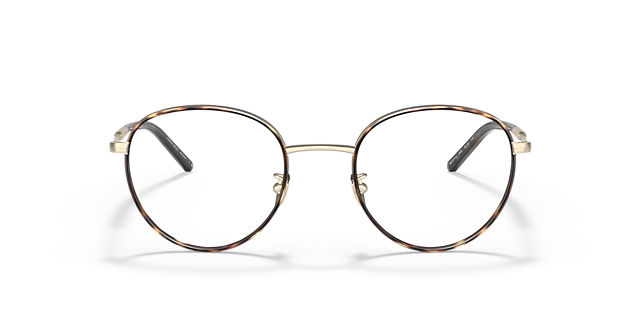 AR5111J Blassgold matt & Havana MetallEyeglass Frames von B24, Vorderansicht