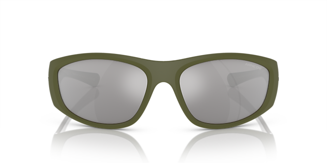 AN4331 Matte Military & Alumina Light Green KunststoffSunglass Frames von B24, Vorderansicht