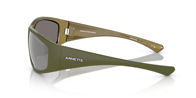 AN4331 Matte Military & Alumina Light Green KunststoffSunglass Frames von B24, Seitenansicht