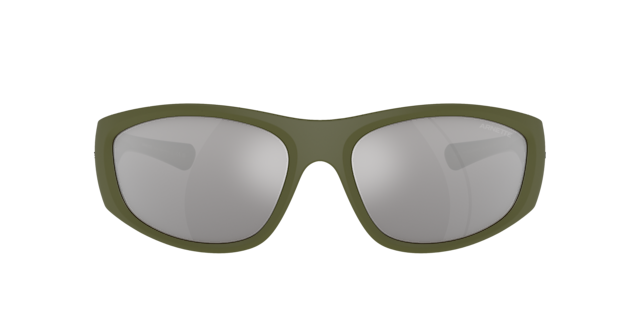 AN4331 Matte Military & Alumina Light Green KunststoffSunglass Frames von B24, mit getönten Gläsern