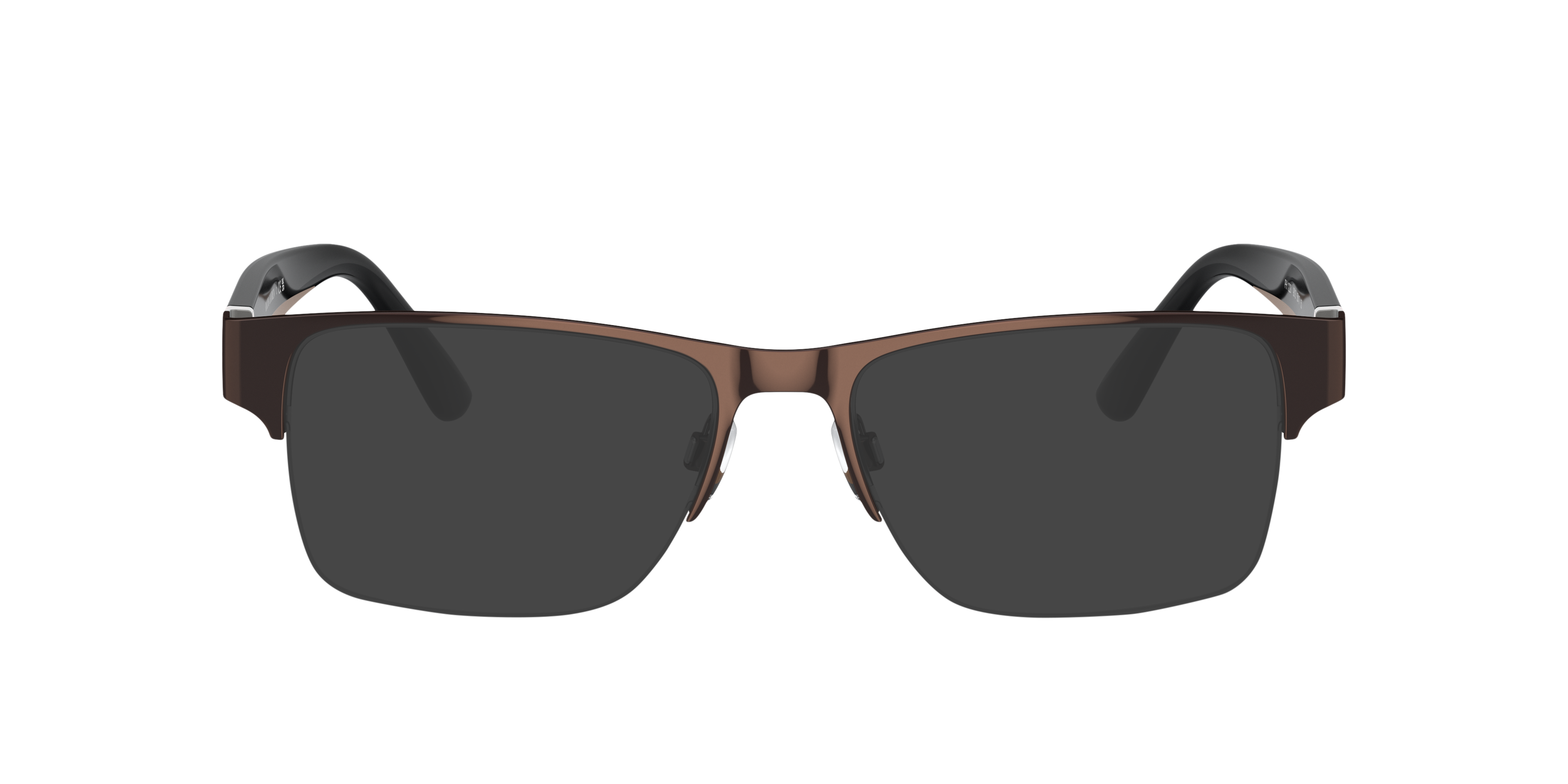 PH1220 Glanzend donkerbruin MetaalEyeglass Frames van B24, met getinte lenzen