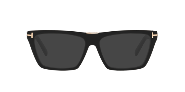 FT5912-B Glänzendes Schwarz AcetatEyeglass Frames von B24, mit getönten Gläsern