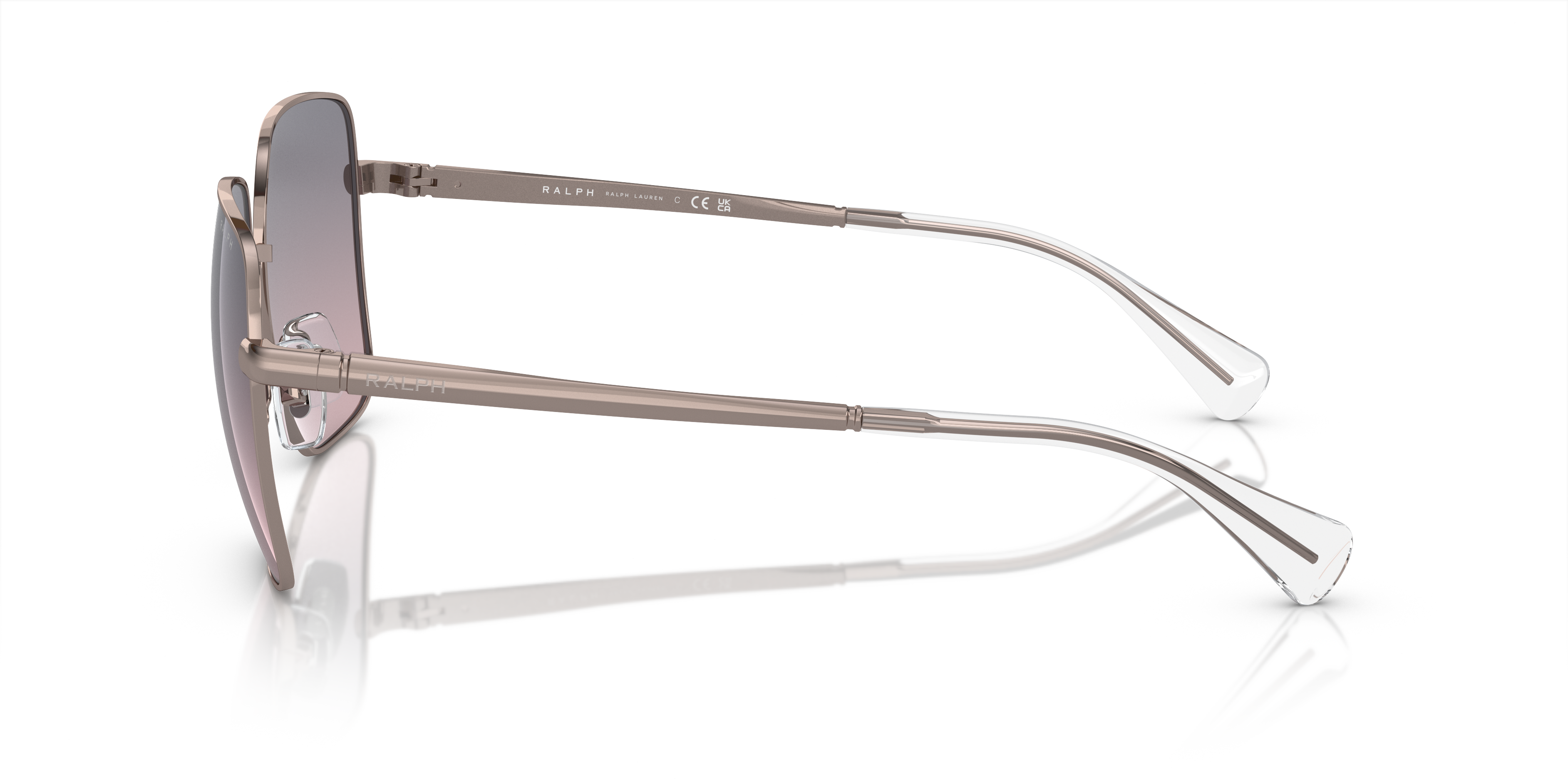 RA4142 Glänzendes Rose Gold MetallSunglass Frames von B24, Seitenansicht