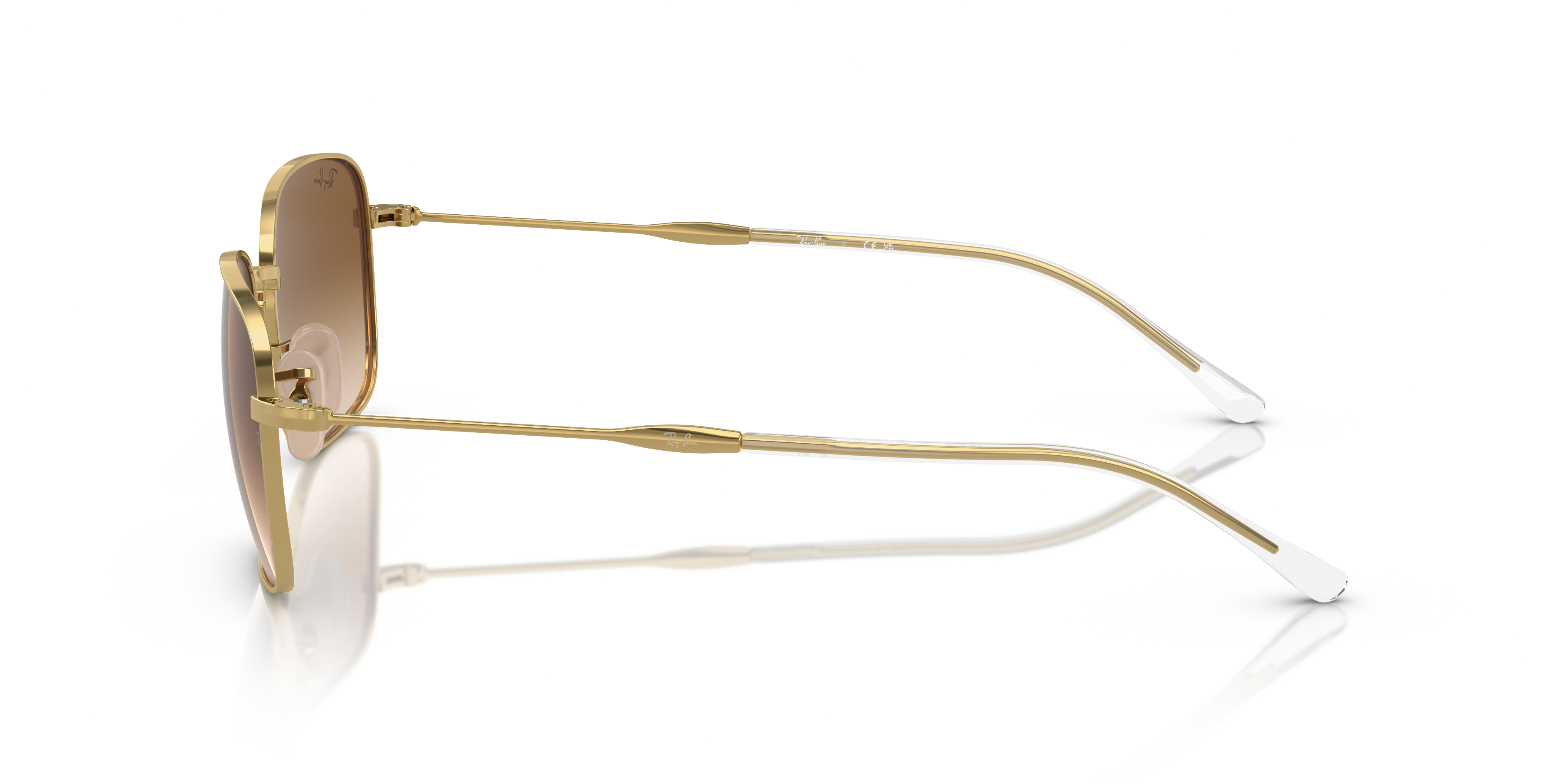 RB3706 Arista Gold MetallSunglass Frames von B24, Seitenansicht