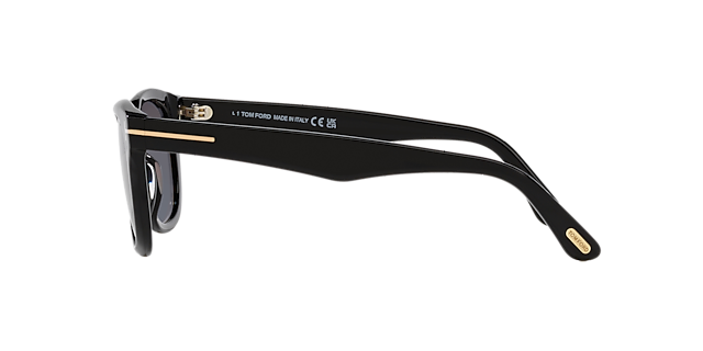 Kendel Glänzendes Schwarz AcetatSunglass Frames von B24, Seitenansicht