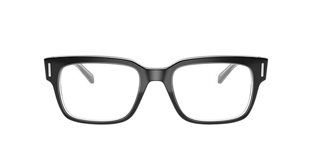 RB5388 Zwart op transparant AcetaatEyeglass Frames van B24, Vooraanzicht