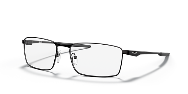 Fuller™ Satijnglans zwart MetaalEyeglass Frames van B24, Hoekweergave