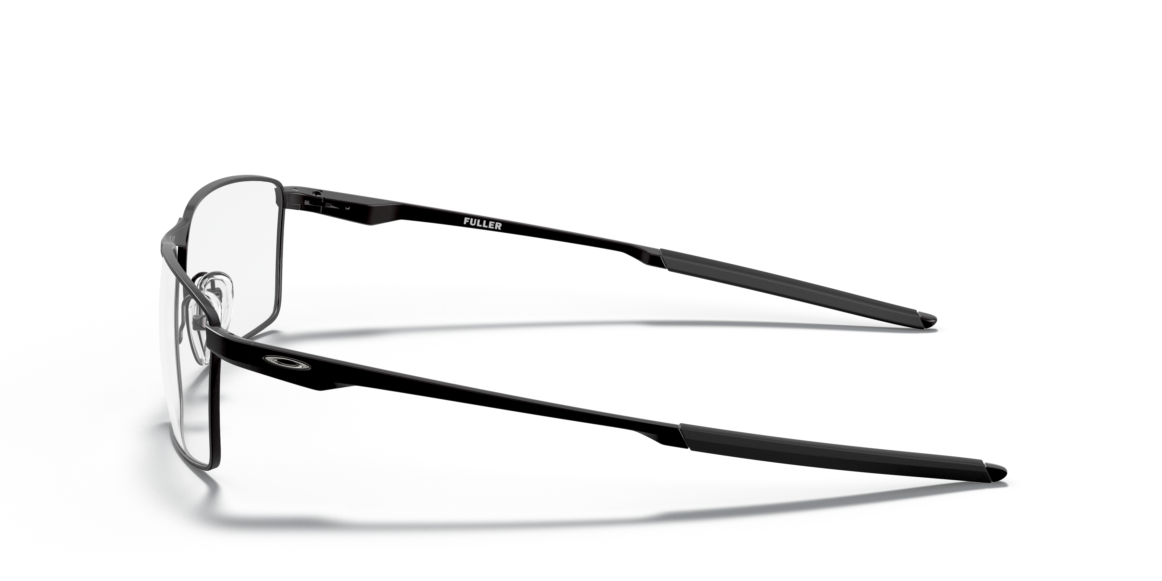 Fuller™ Satijnglans zwart MetaalEyeglass Frames van B24, Zijaanzicht