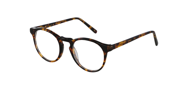 Sam Garnet Havana AcetatEyeglass Frames von B24, Dreiviertelansicht