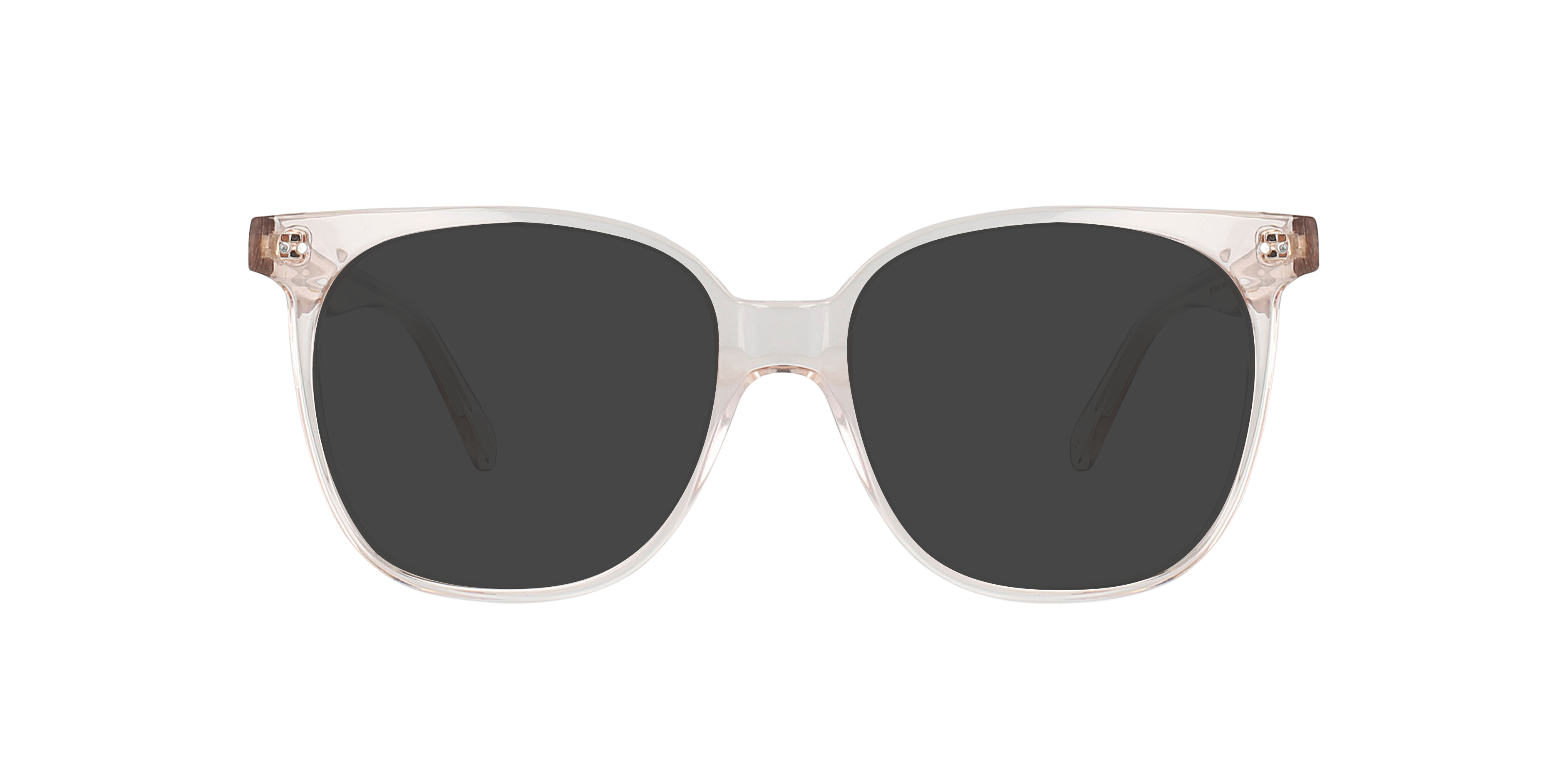 Big Mama Crystal Rosewater AcetaatEyeglass Frames van B24, met getinte lenzen