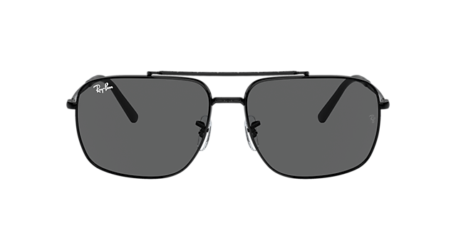 RB3796 Zwart MetaalSunglass Frames van B24, met getinte lenzen