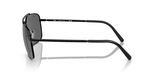 RB3796 Zwart MetaalSunglass Frames van B24, Zijaanzicht