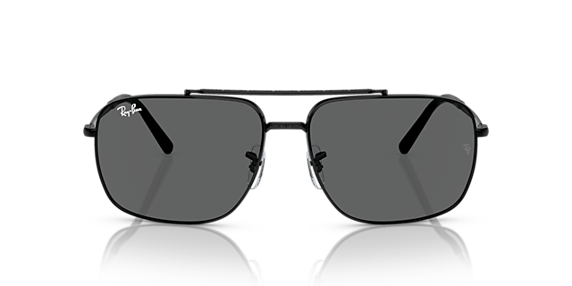 RB3796 Zwart MetaalSunglass Frames van B24, Vooraanzicht