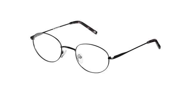 Clinton Black Metal MetallEyeglass Frames von B24, Dreiviertelansicht